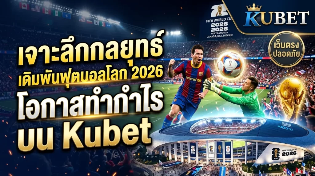 เจาะลึกกลยุทธ์เดิมพันฟุตบอลโลก 2026: โอกาสทำกำไรบน Kubet