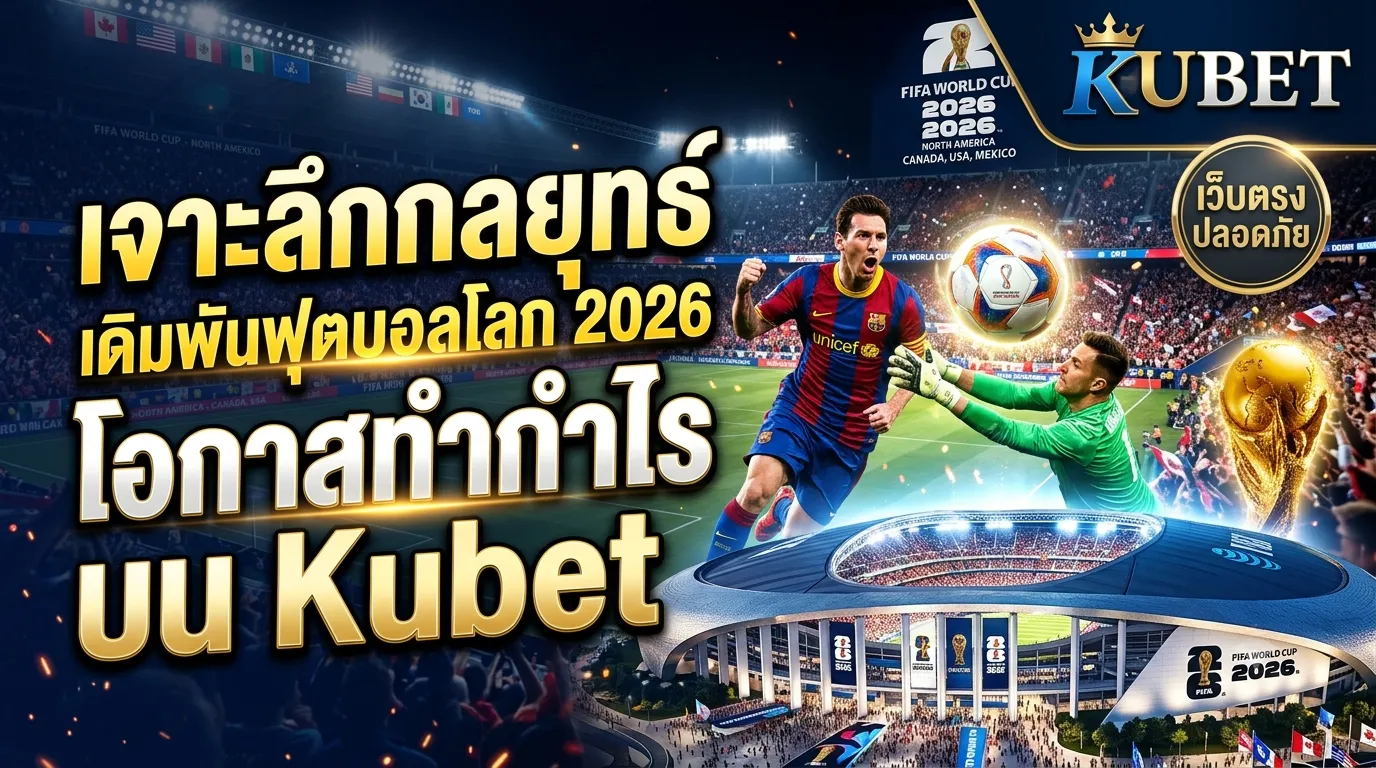 เจาะลึกกลยุทธ์เดิมพันฟุตบอลโลก 2026: โอกาสทำกำไรบน Kubet